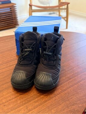 adidas Kids Black Insulated Rain & Snow Boots toddler size 6